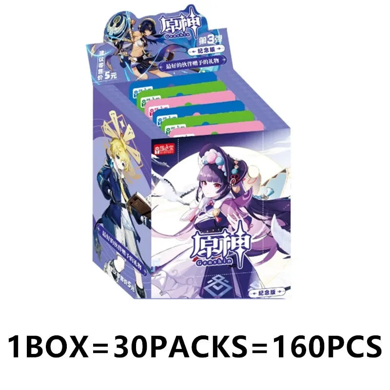 Game Anime Genshin Impact Rare Collectible Card Toy