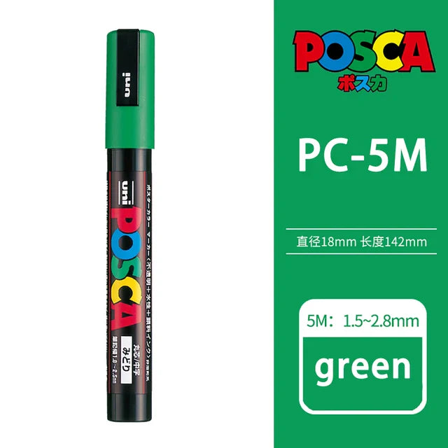 39 Colors Uni Posca PC-5M Paint Marker,1.8-2.5mm Medium
