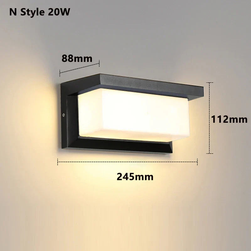 Led Outdoor Wall Light Waterproof IP65 Motion Sensor