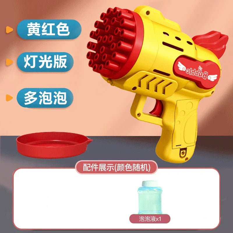 32hole Bubble Gun Rocket Automatic Soap Bubble Machine