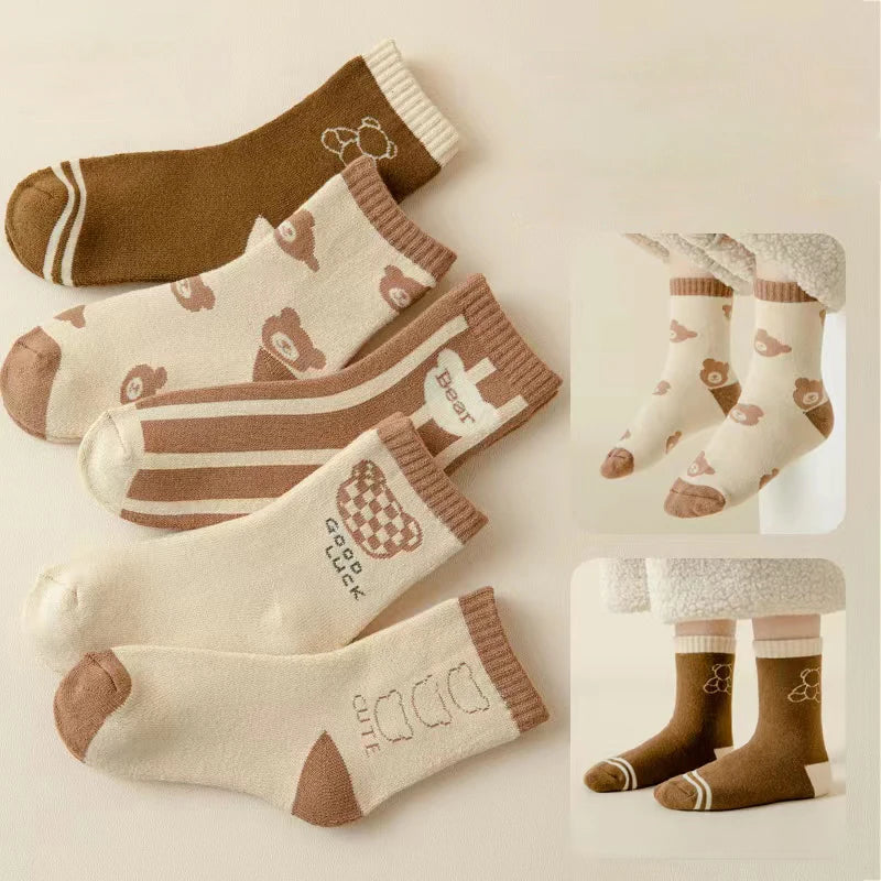 Baby Socks Fall Winter Thick Warm Cute Cartoon