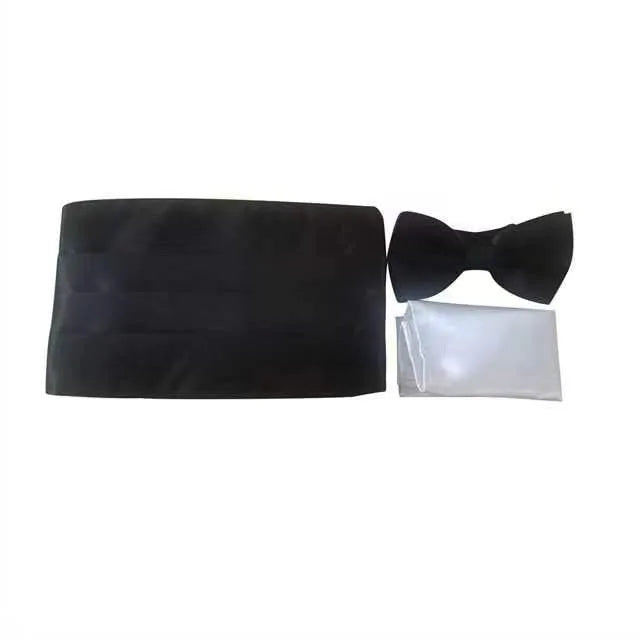 Ikepeibao Men's Classic Black Cummerbund Adjustable