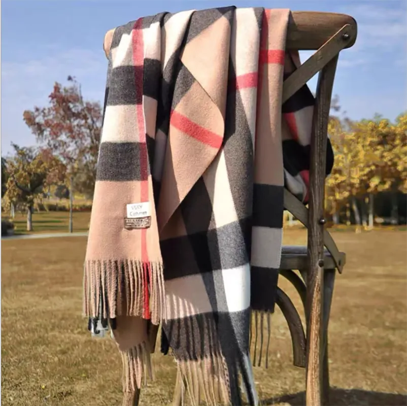 2024 Pamwallymensa Women's Scarf Winter Luxury Brand Tippet