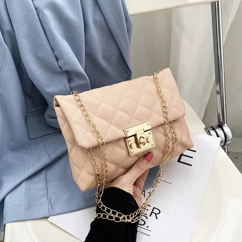 Embroidery Thread Small PU Leather Crossbody Bags For