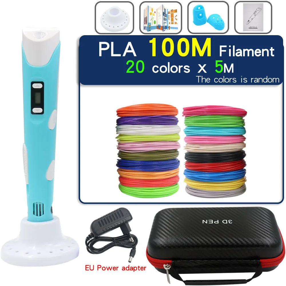 Creative 3D Printing Pen for Kids - LCD