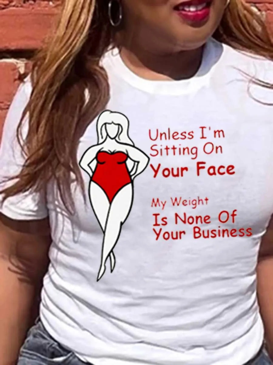 LW Plus Size summer Women Lady Oversized Tshirt