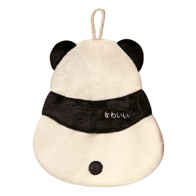Cartoon Panda Bee Shaped Hand Towels Thickened Soft