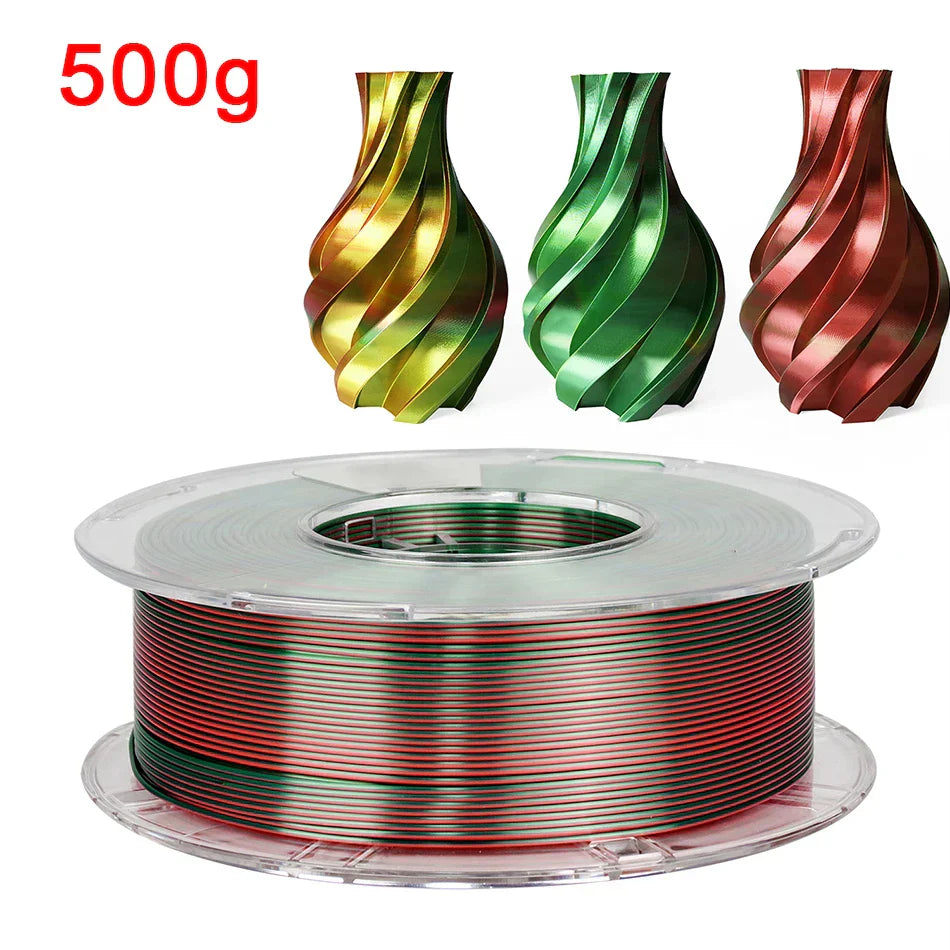Tri-Color 3D Printer Filament PLA Silk Tricolor for