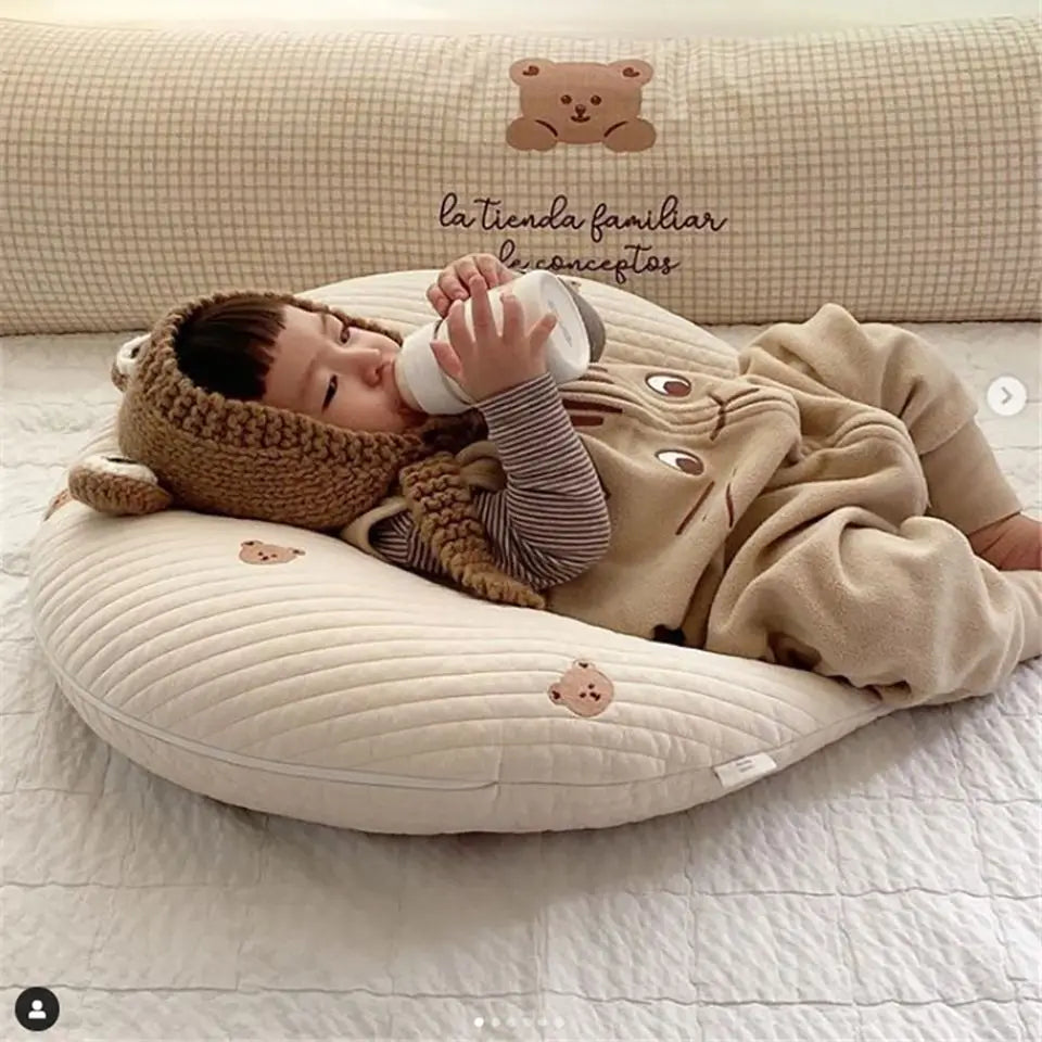 Child Pillow Detachable Nursing Head Cushion Soft Crib