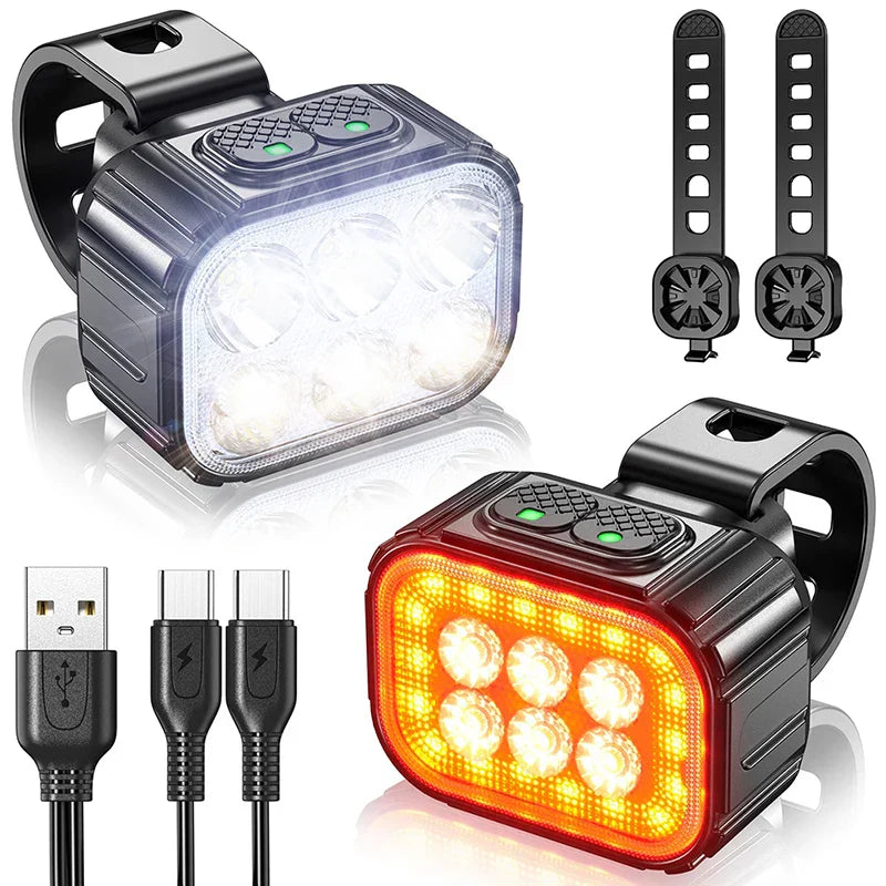 Q6 Bicycle Light Super Bright Cycling Lamp USB