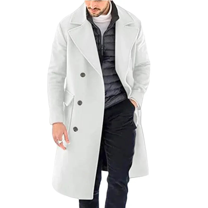 Men's Loose Cardigan Double Breasted Large Coat Autumn