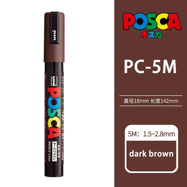 39 Colors Uni Posca PC-5M Paint Marker,1.8-2.5mm Medium