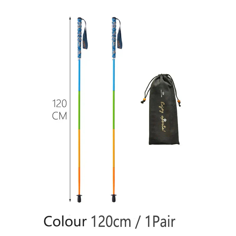 HEALING Ultra Light 115G Trekking Pole Carbon Folding