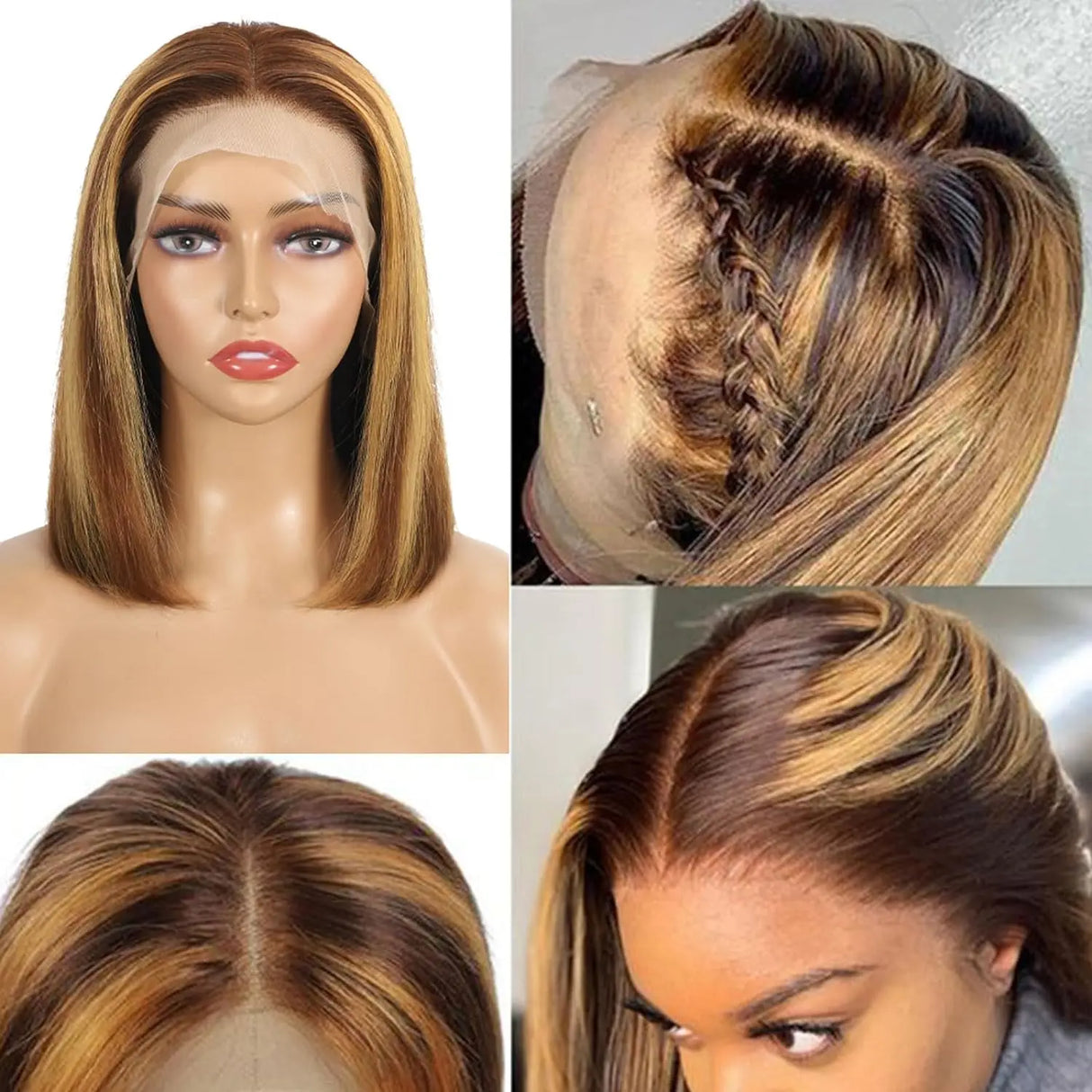 Bob Wigs Human Hair Straight 13x4 lace Front