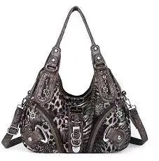 Angelkiss Women Handbags Leopard Bag Top-handle Handbag Fashion
