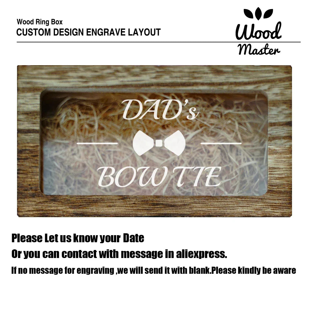 Funny Dad Wooden Bow Tie World's Greatest Farter