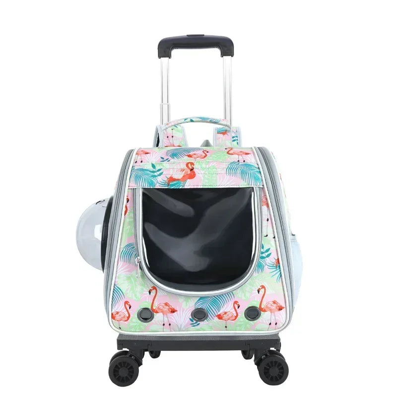 2 In 1 Large Pet Cat Backpack Stroller