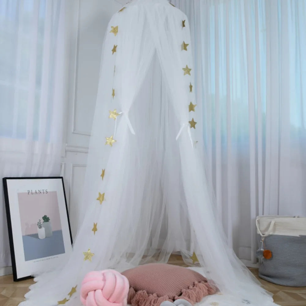 Nordic Princess Crown Dome Tent Mosquito Net 7-layer