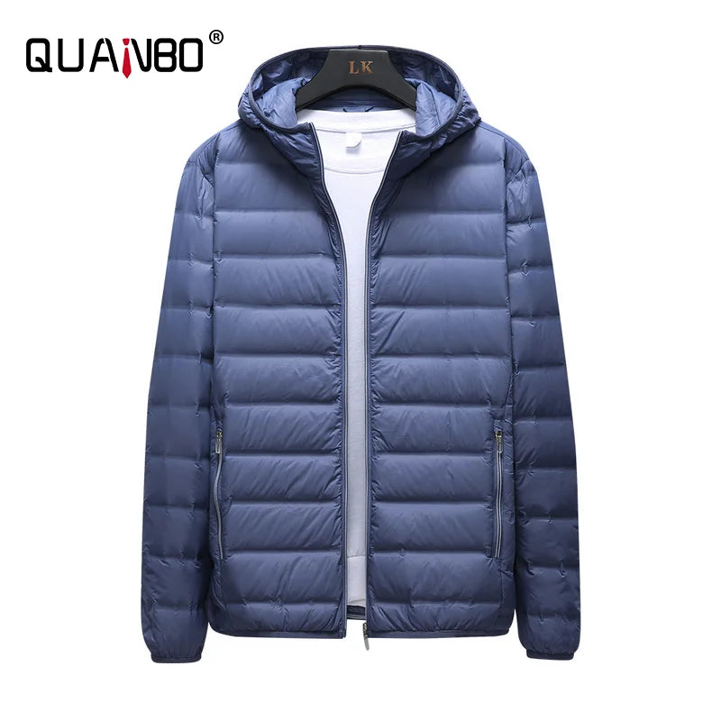 Anti-splashing Lightweight Puffer Jacket 90% White Duck Down