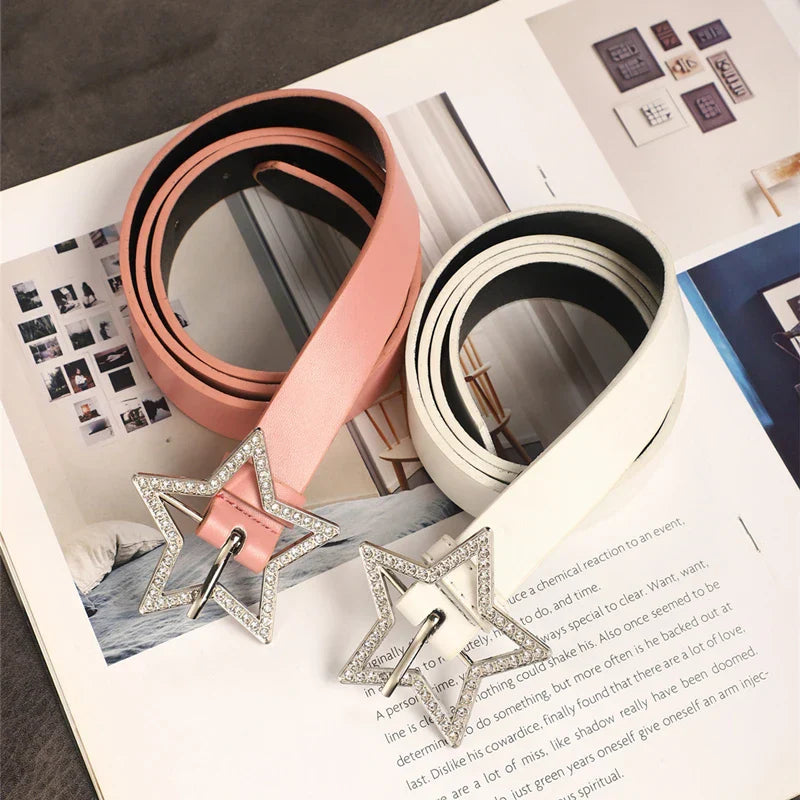 A ladies' belt new retro fashion decorative trend