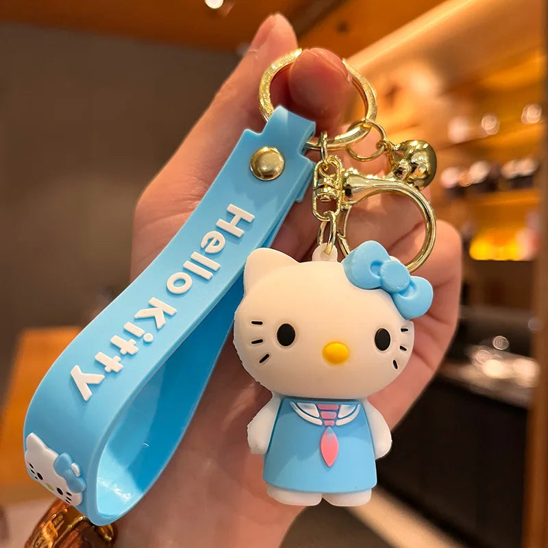 Kawaii Sanrio Hello Kitty Keychain Cartoon Doll Cute