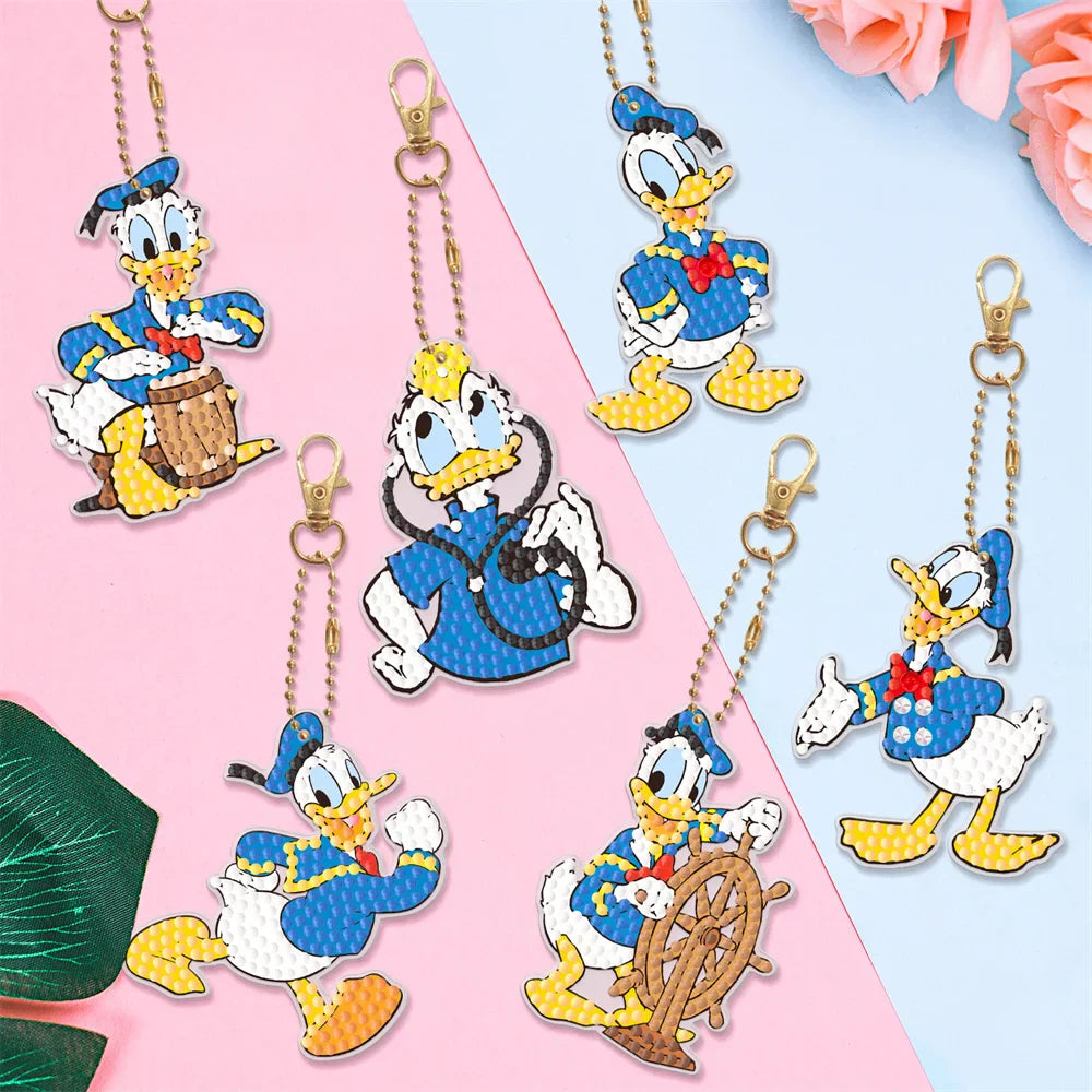 Disney animal key DIY Diamond Painting Keychain Embroidery