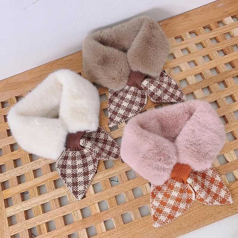 New Soft Plush Baby Girl Scarf Winter Cute