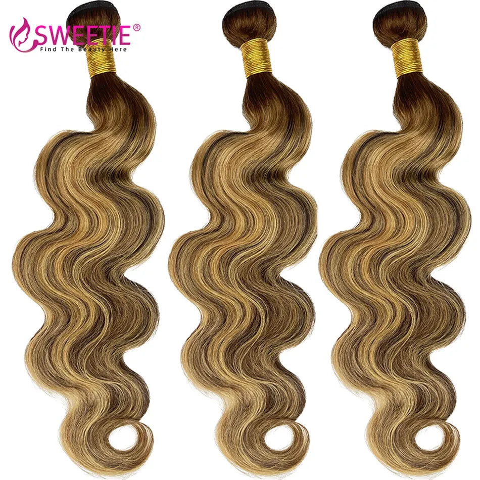 Highlight Body Wave Bundles Human Hair Bundles P4