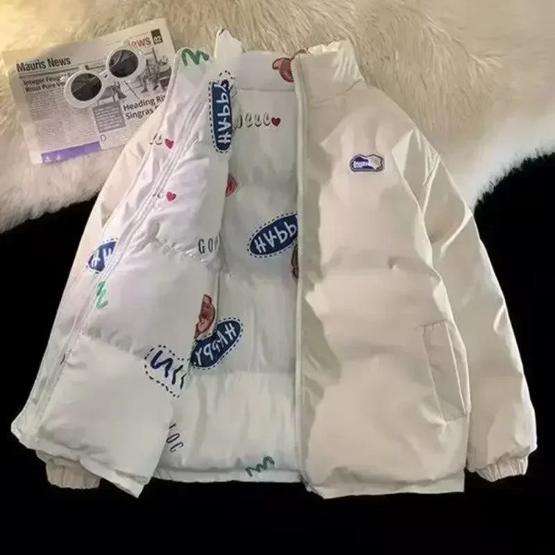 Winter Jackets For Couples Double Sides Wear Valentine's