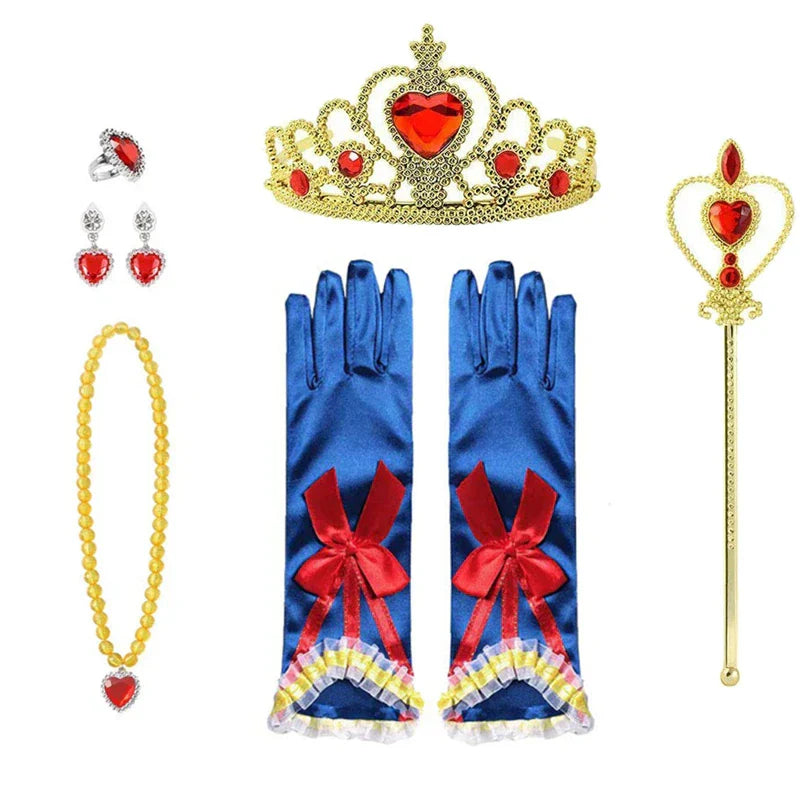 Girls Princess Snow White Accessory Party Tiara Crown