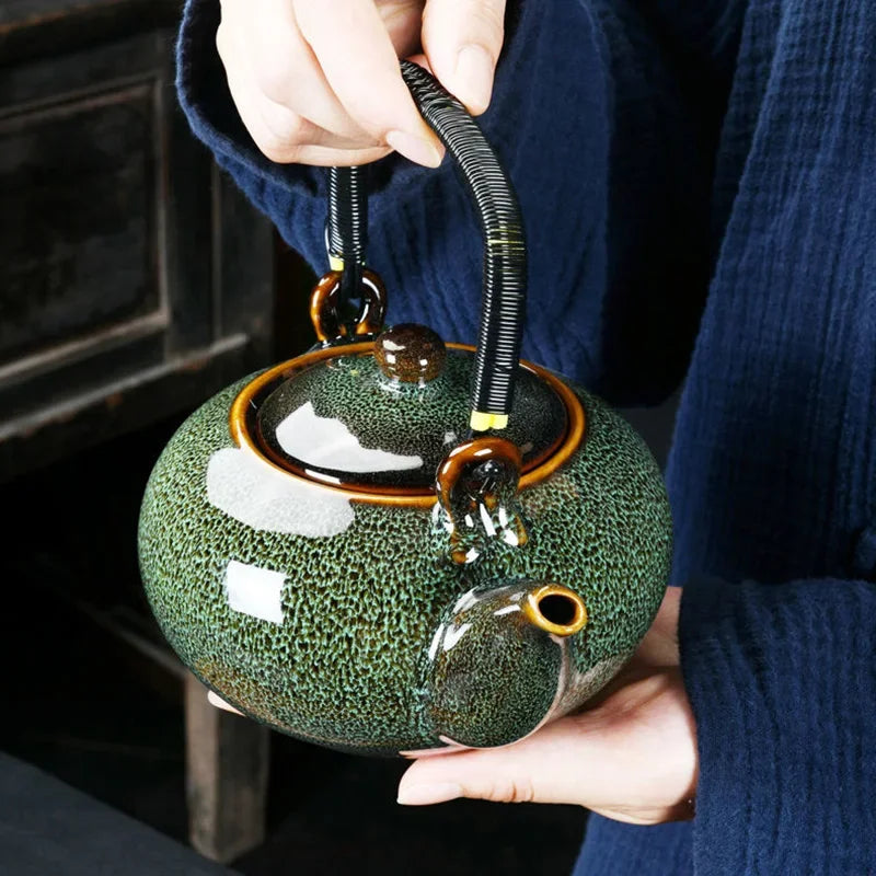 Large Capacity Teapot 700ml Ceramics Coffee Pot Tea