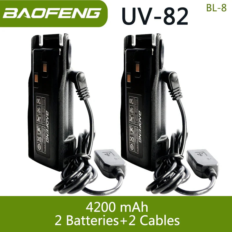 Baofeng UV 82 BL-8 Battery Walkie Talkie Ham