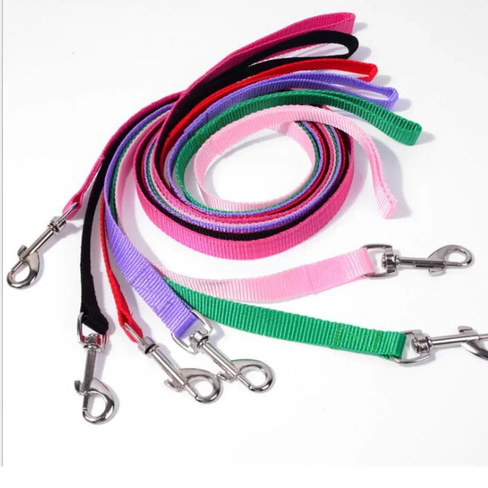 100PC 6Colors 110cm*1.5cm Nylon Pet Dog Leash Harness