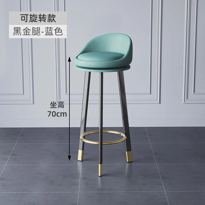 Home High Kitchen Stools Nordic Luxury Ergonomic Simple