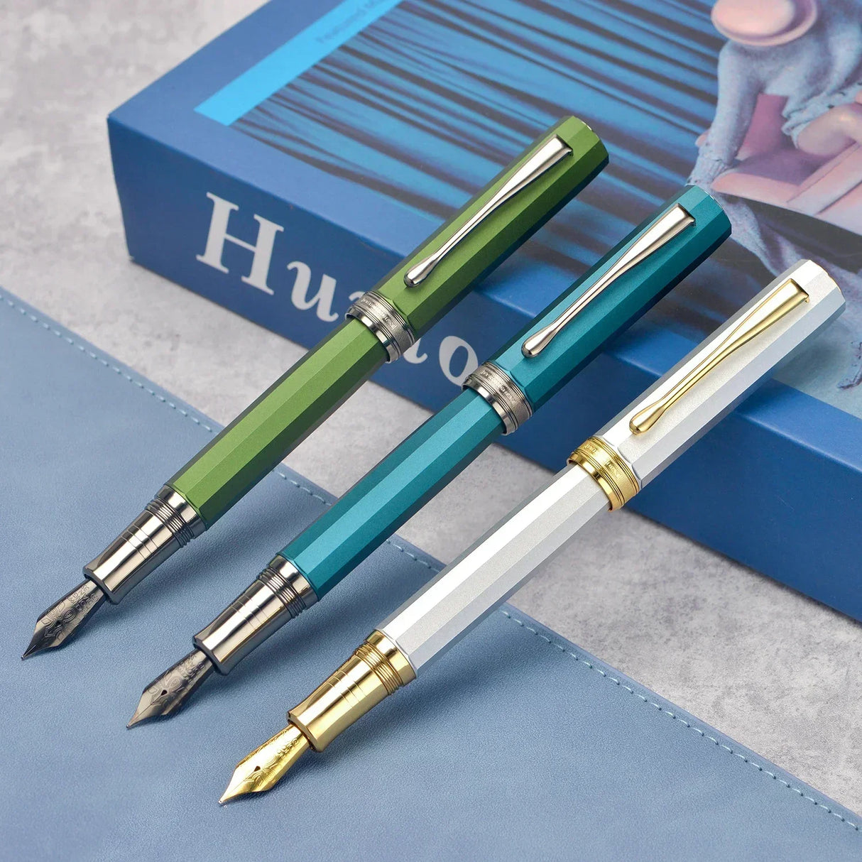 Hongdian N11 Fountain Pen EF/F Nib with Converter,
