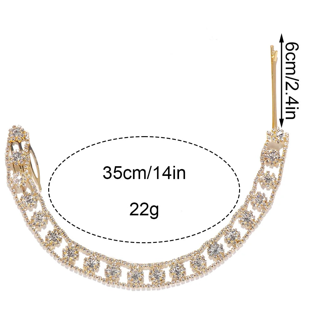 Rhinestone Hollow Flower Hip-Hop Dirty Braid Hair Clip
