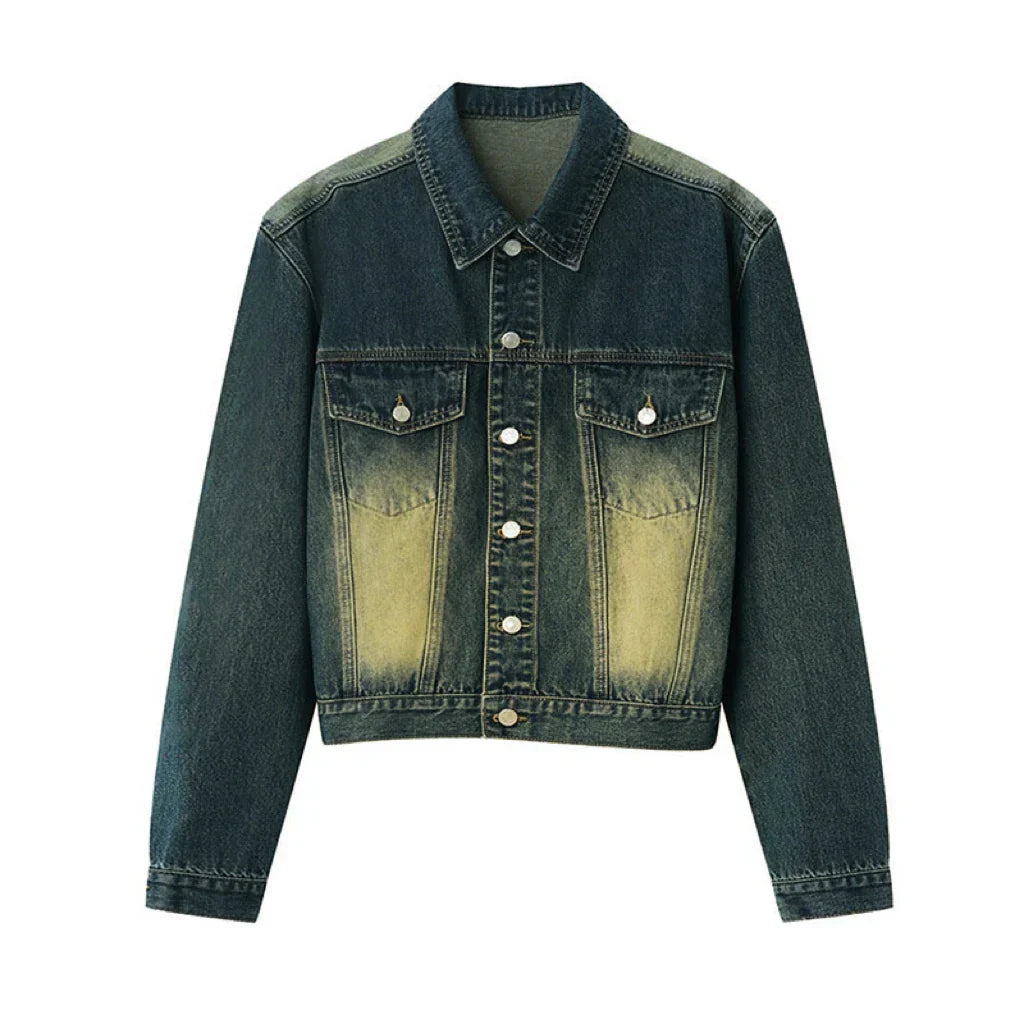 REDDACHiC Men's Denim Suit Bomber Jacket & Baggy