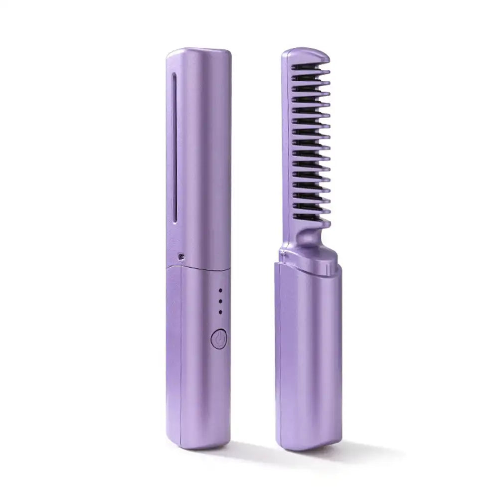 Portable Mini Electric Hair Brush Dual Use Hair