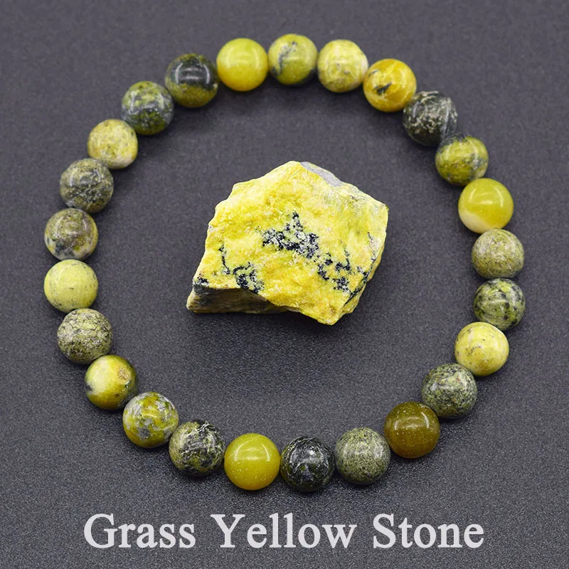 Real Natural Labradorite Stone Bead Bracelet Men Women