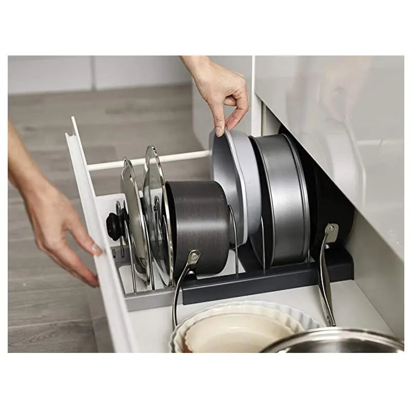 Kitchen Cabinet Organizers for Pots and Pans Expandable