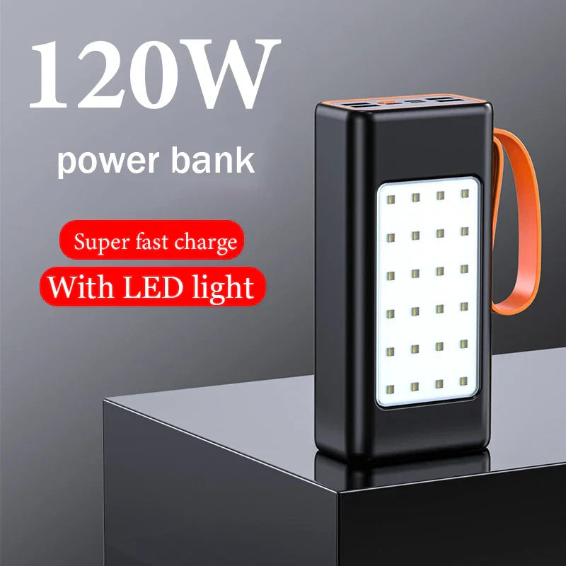 200000mAh Twoway Fast Charging 120W Portable Charger Power
