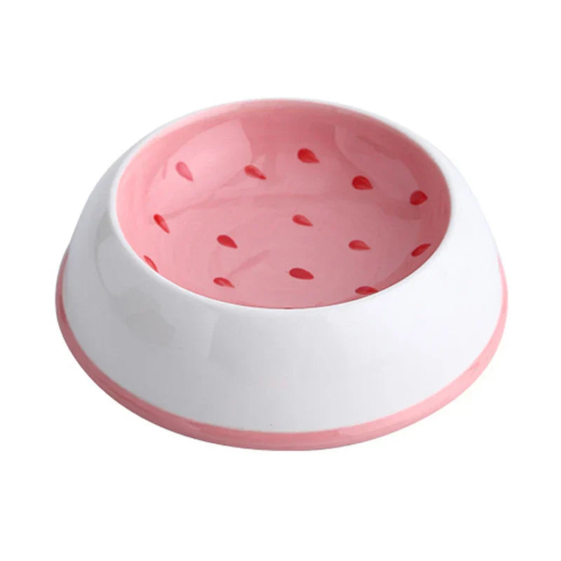 Cat Ceramic Bowl for Small Pet Puppy Kitten