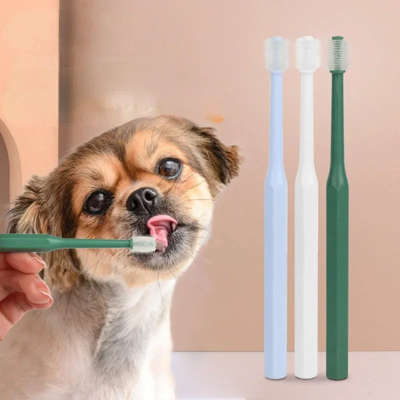 Dog Toothbrush Finger Toothbrush Soft Brushing Dogs Cats