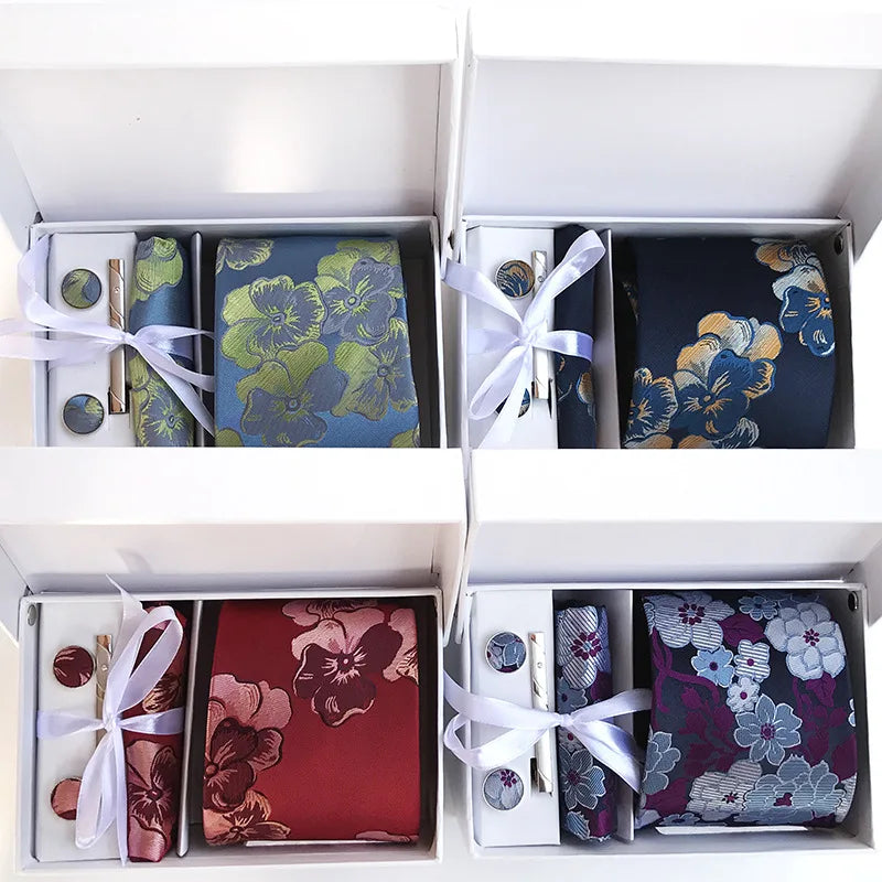 Luxury Tie Set Gift Box For Men Paisley