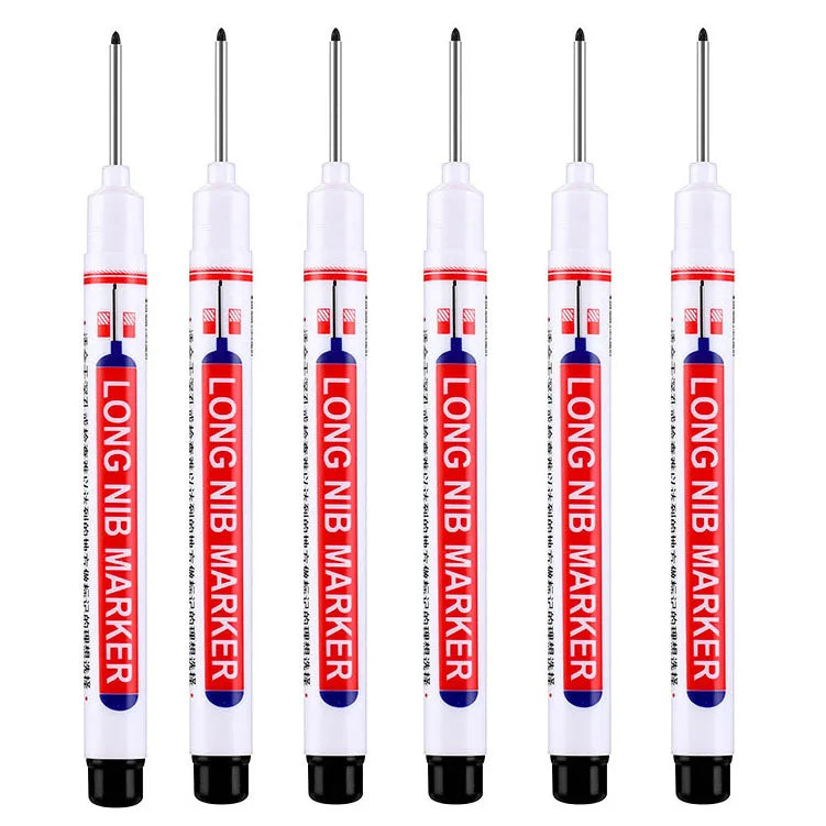 6Pcs/Set 20mm Deep Hole Long Nib Head Markers