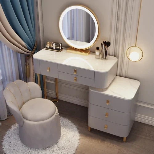 Luxury Nordic Dressing Table Organizers Storage Girls Makeup