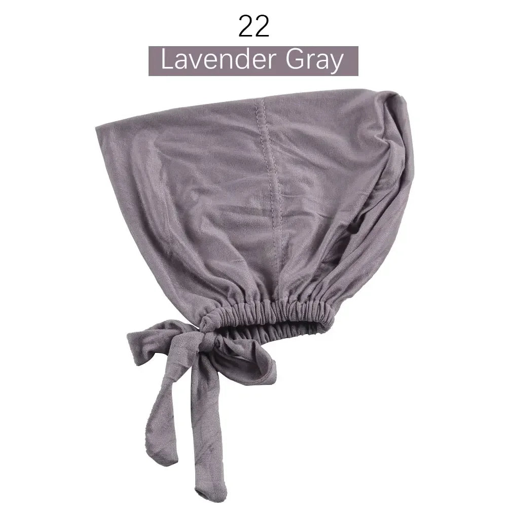Inner Tie Back Hijab Cap Modal Turban Hat