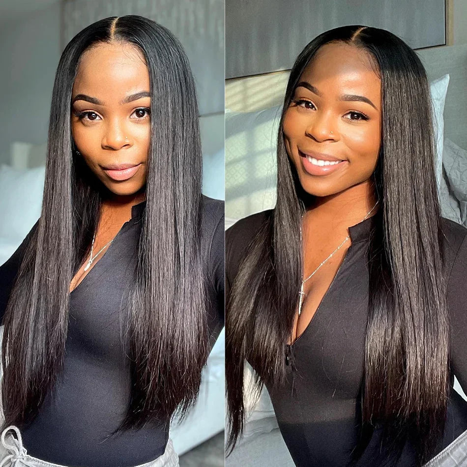Cranberry Straight Hair Bundles With Closure 100% Remy