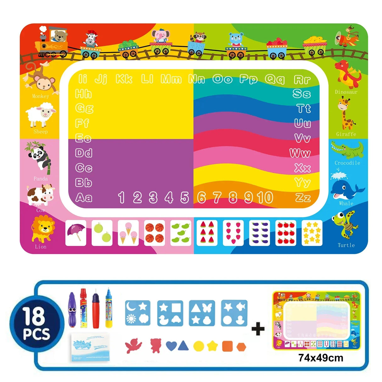 Coolplay Magic Water Drawing Mat Coloring Doodle Mat