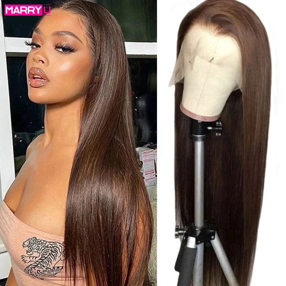 MARRYU Chocolate Brown HD Lace Frontal Wig Malaysia